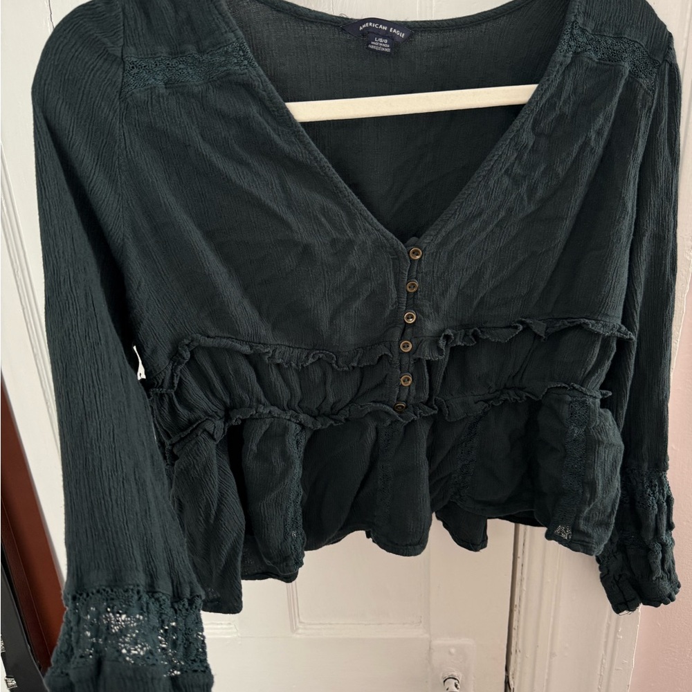American Eagle Outfitters Ruffle Blouse